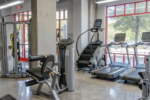Gym equipment including treadmills and stair climber gym Image Type at Shortbread Lofts in Chapel Hill Student Accommodation