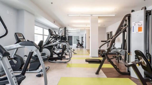 Cardio machines and weight equipment gym at The Vista Apartments in Boise Student Accommodation