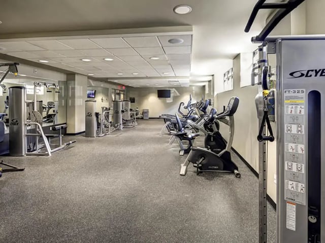 Gym with treadmills and weight machines fitness area at 1200 West Marshall in Richmond Student Accommodation