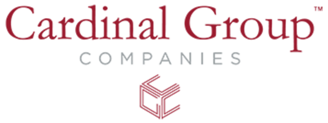 Cardinal Group Company logo text graphic at Stadium View in Jonesboro Student Accommodation
