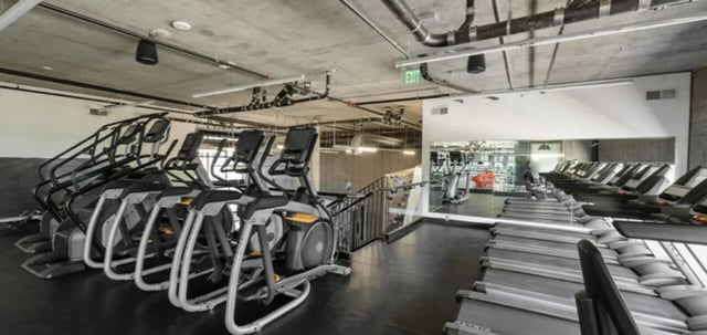 Elliptical machines and treadmills at a gym Image Type at The Vista in Turlock Student Accommodation