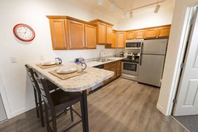 Kitchen with island and appliances Kitchen at CollegePlace Uptown