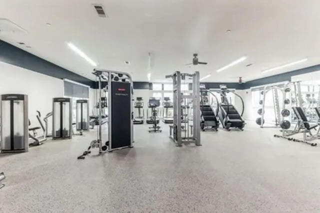 Gym with weight machines treadmills and stair climbers gym at URSA in Waco Student Accommodation