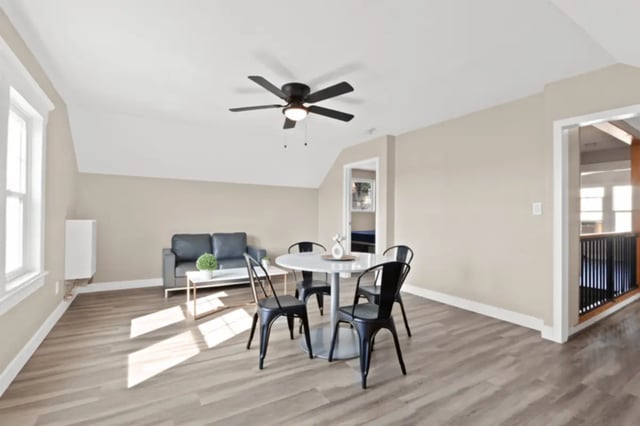 Sofa coffee table dining set living room at USC Student Housing: Heritage 631 in Los Angeles Student Accommodation
