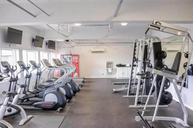Treadmills elliptical machines weight machines fitness gym at Cougar Ridge Apartments in Pullman Student Accommodation