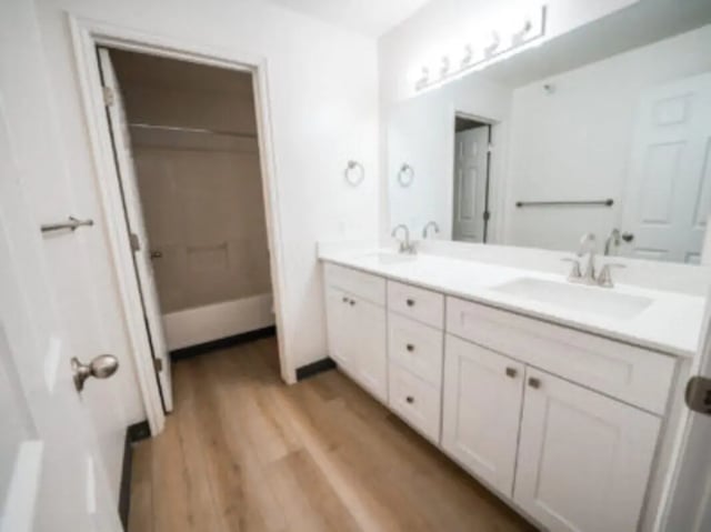 Double vanity and bathtub visible bathroom at Village on the Parkway in Orem Student Accommodation