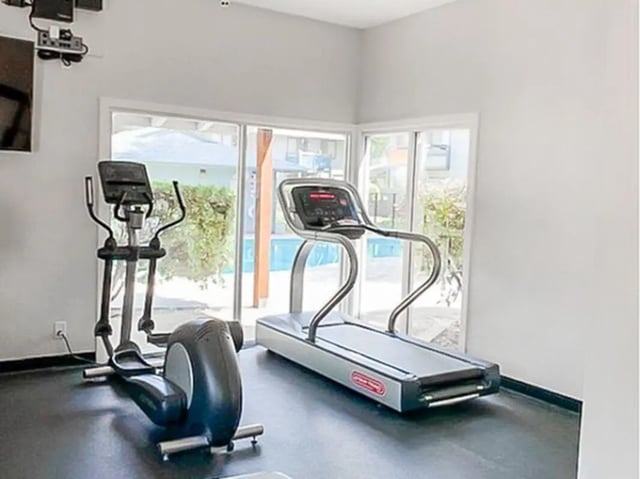 Elliptical and treadmill gym area at Wildcat Crossing in Chico Student Accommodation