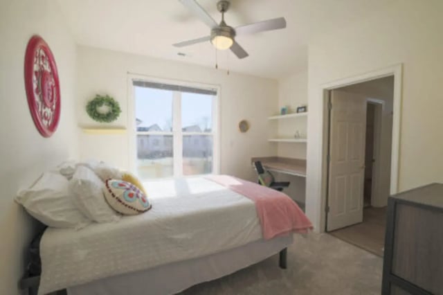 Bed desk and wall decor bedroom at Clemson Village in Clemson Student Accommodation