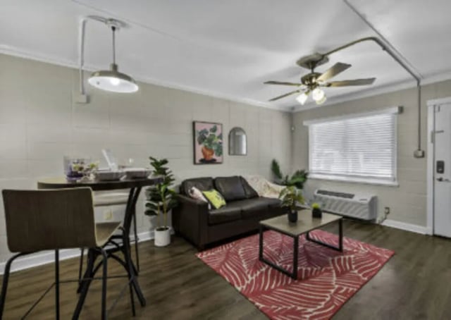 Sofa coffee table rug and chairs living room at 759 Basin LLC in Tallahassee Student Accommodation