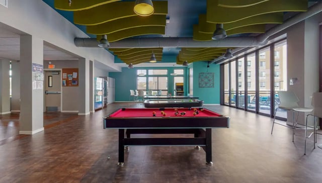 Pool table air hockey and arcade game room at Auden Albany in Albany Student Accommodation