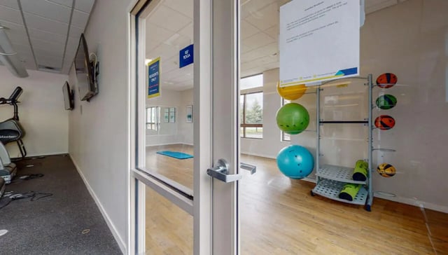 Exercise equipment yoga mats and exercise balls gym at Auden Albany in Albany Student Accommodation