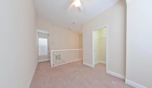 Empty room with railing and closet interior at Heritage Oaks Luxury Apartments in Gainesville Student Accommodation
