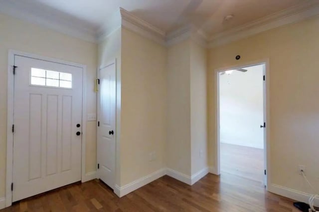 White door with window and doorway interior view at Forrest Edge Townhomes in Boone Student Accommodation