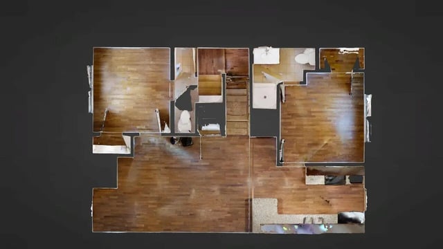 Rooms with hardwood floors and bathrooms floor plan at Forrest Edge Townhomes in Boone Student Accommodation