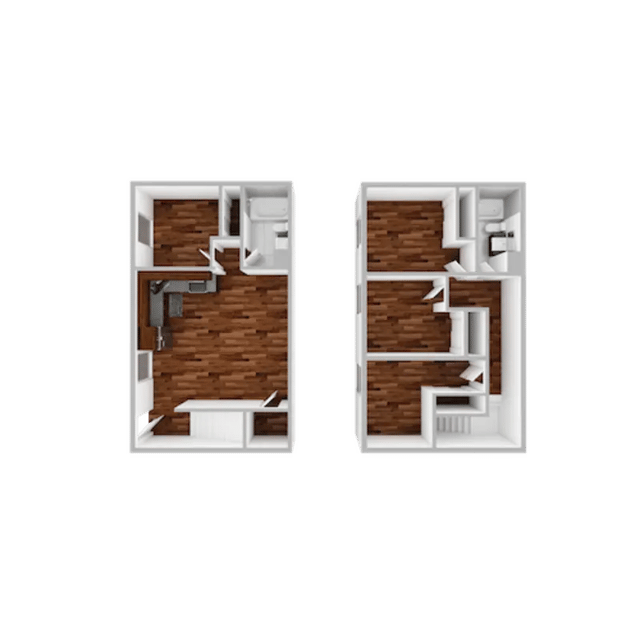 Floor plans kitchen bathroom bedrooms floor plan at Campustown in Ames Student Accommodation