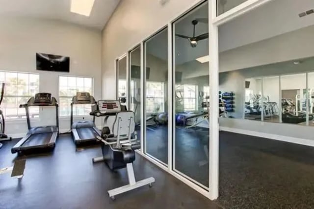 Treadmills exercise bike workout equipment gym at Stadium Suites in Columbia Student Accommodation