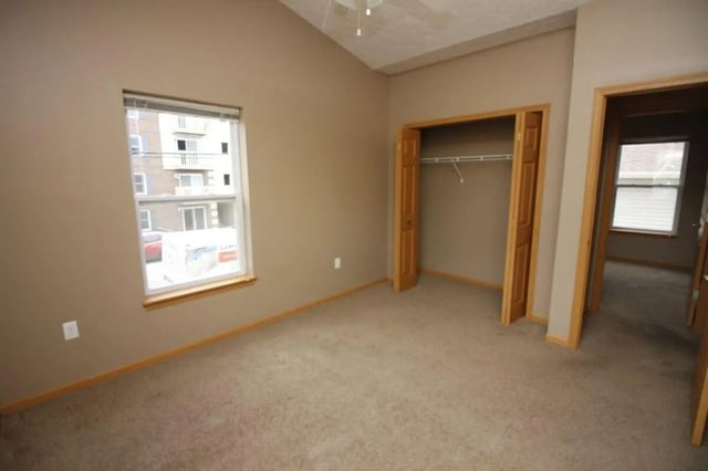 Closet and window empty bedroom bedroom at Conner Crossing Apartments -"The Porches" in West Lafayette Student Accommodation