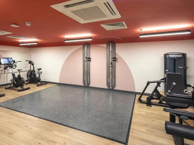 Gym equipment with exercise bikes and machines gym at Norton's Student Living in Edinburgh Student Accommodation