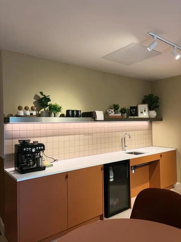Coffee machine sink mini-fridge student kitchen at Valerian in York Student Accommodation