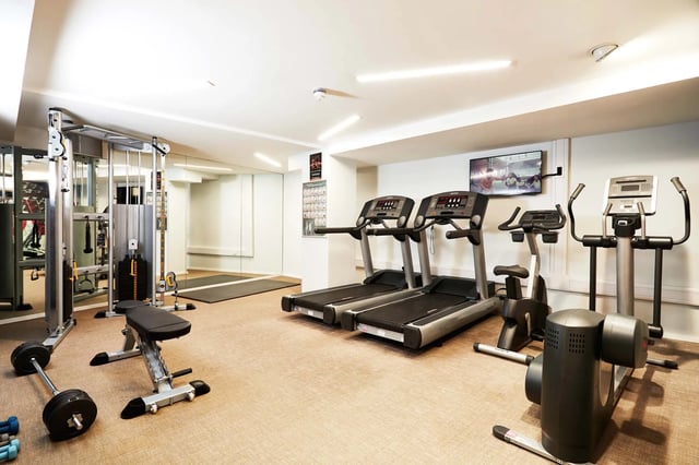 Treadmills weights bench and elliptical gym at Vita Student Zed Alley in Bristol Student Accommodation