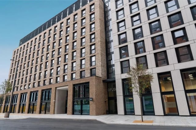 Modern brick and white building exterior exterior at Fusion Students Brent Cross in London Student Accommodation