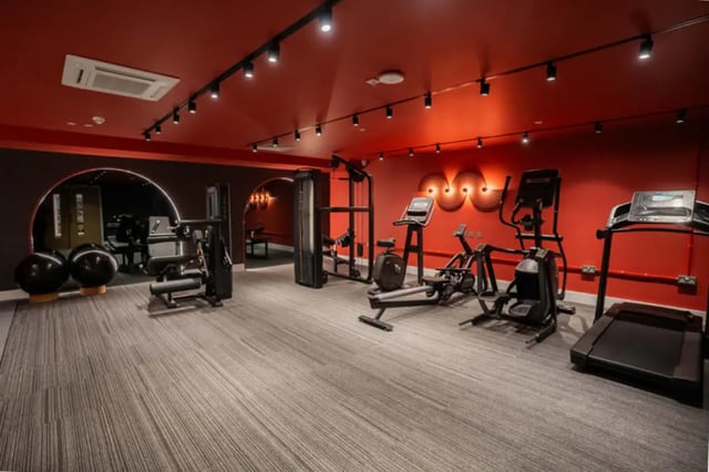 Gym equipment including treadmills and rowers gym Image at Skyline in Bournemouth Student Accommodation