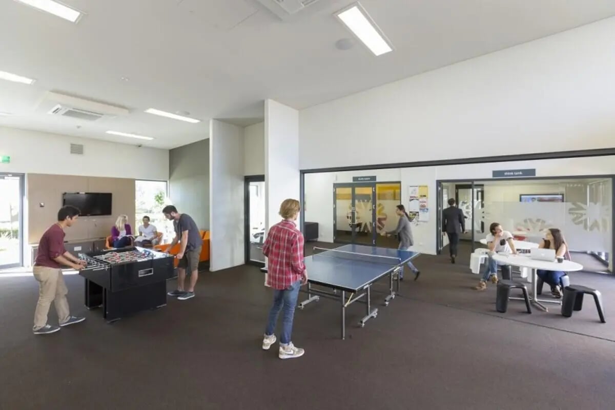 Foosball table ping pong table students common area at ECU Villlage Mount Lawley in Perth Student Accommodation