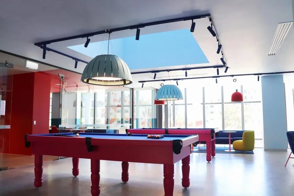 Pool tables and lounge area Image at Scape Carlton in Melbourne Student Accommodation