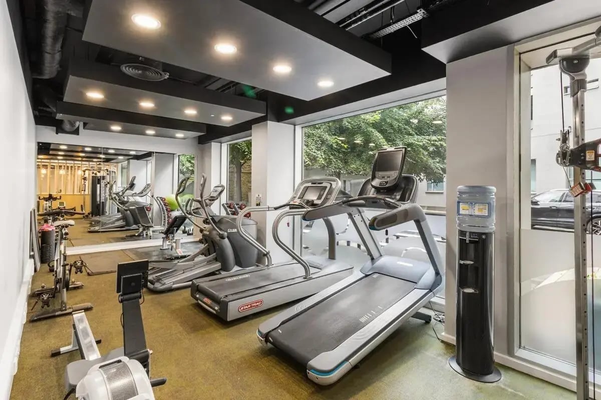 Treadmills ellipticals rowing machine gym Image Type at Chapter South Bank in London Student Accommodation
