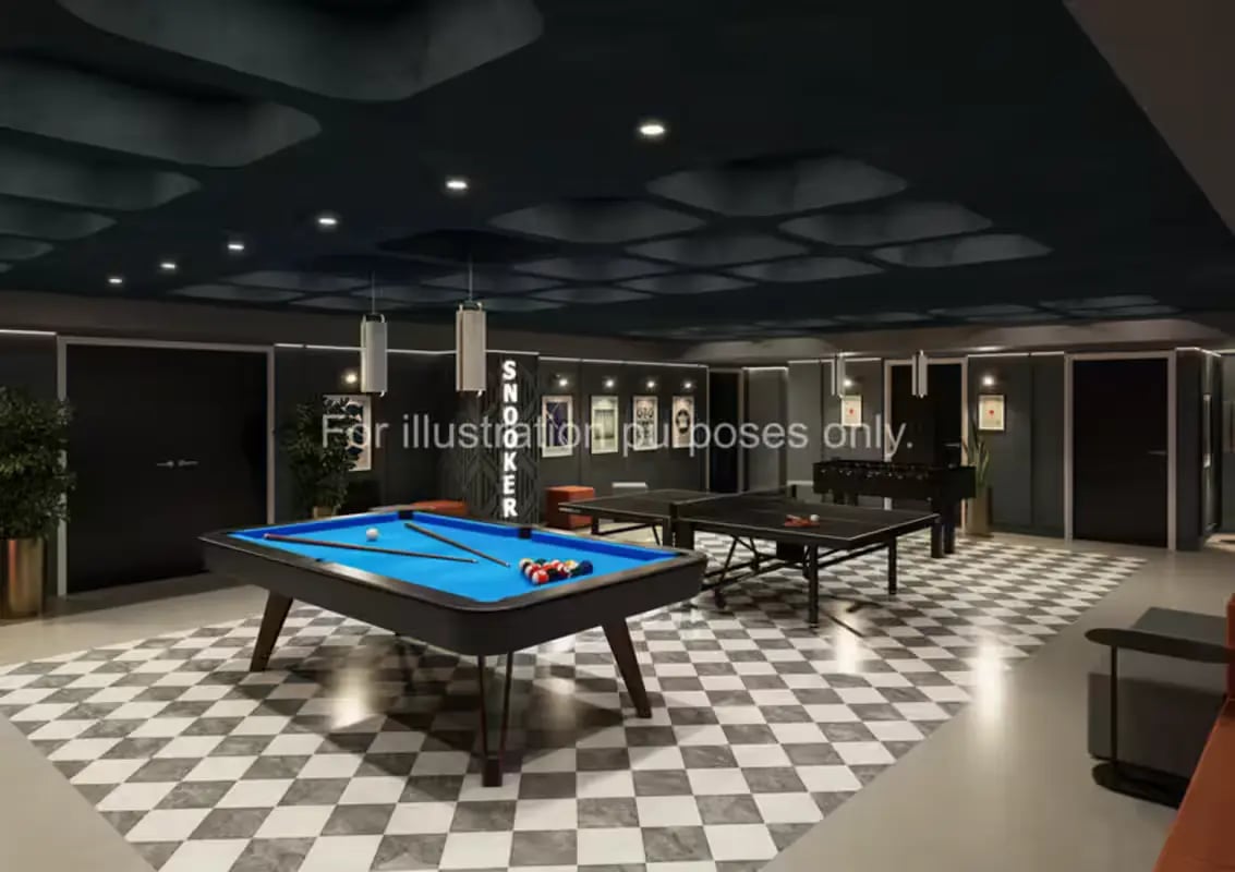 Pool table ping pong foosball game room at Glasgow Citi View  in Glasgow Student Accommodation