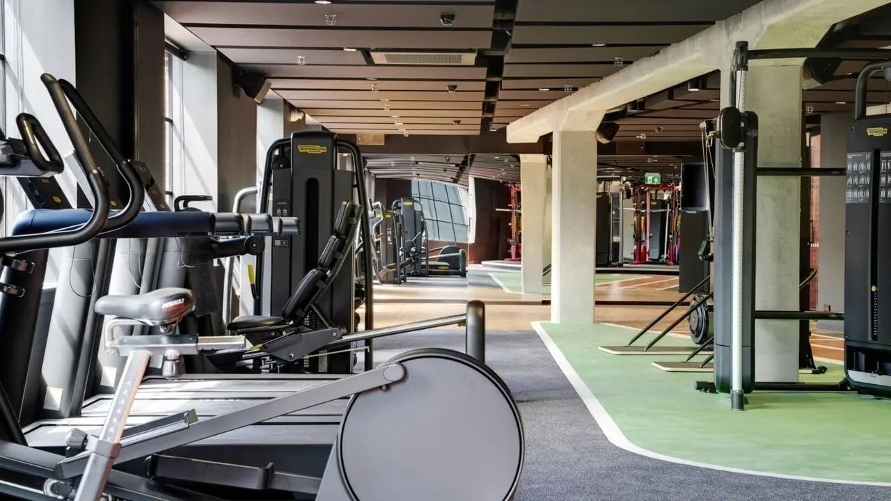 Gym equipment cardio machines weight machines gym at UniLodge Auckland Central in Auckland Student Accommodation