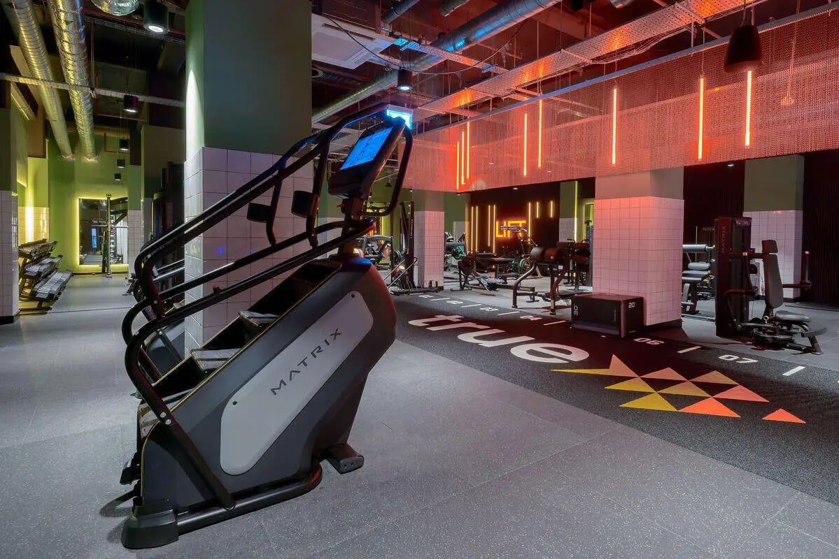 Stair climber machine weights and cardio machines Gym at True Leicester in Leicester Student Accommodation