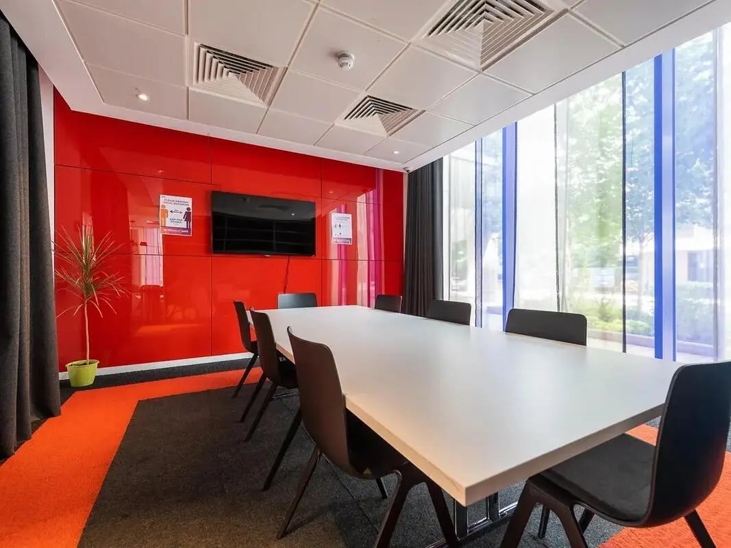Conference table and chairs meeting room at Felda House in Wembley Student Accommodation