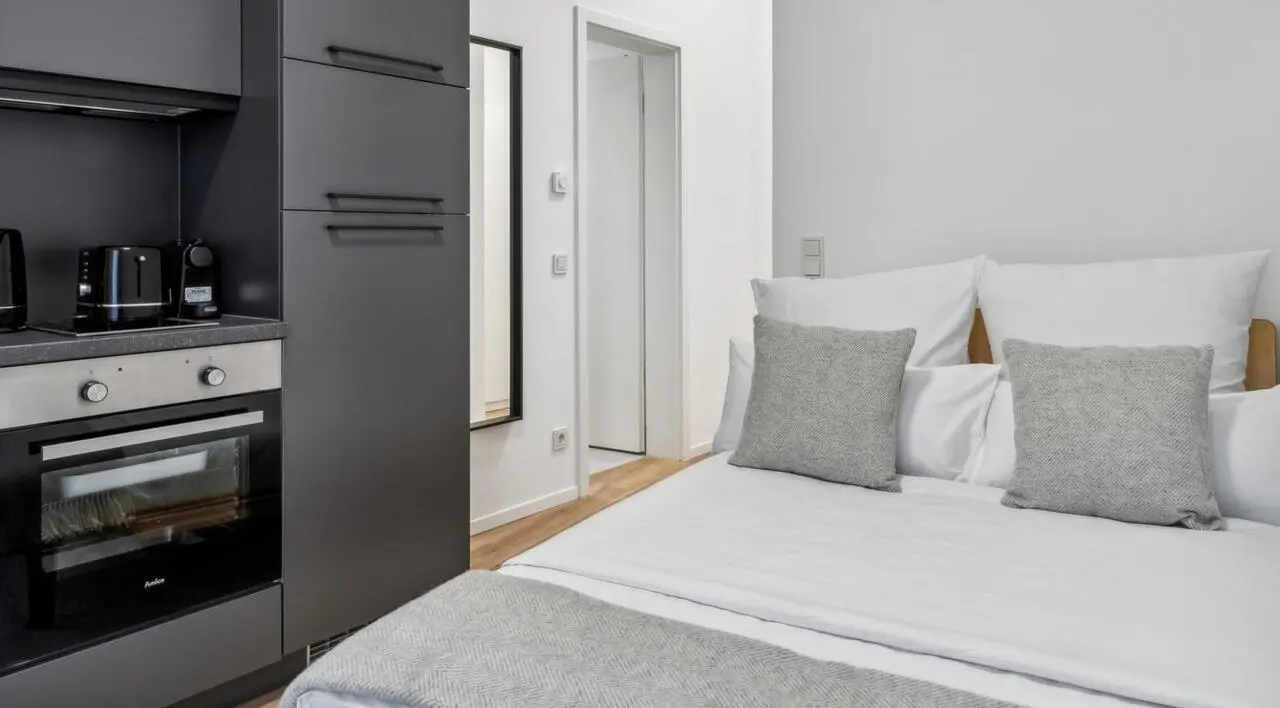 Cosy studio in a modern apartment complex near Leipzig University